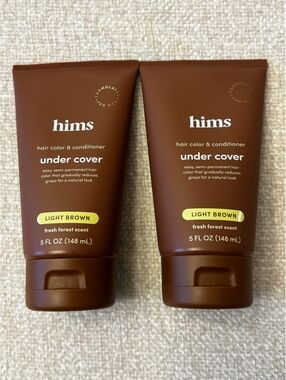 2-Pack Hims Under Cover Hair Color & Conditioner- Light Brown 5 fl oz